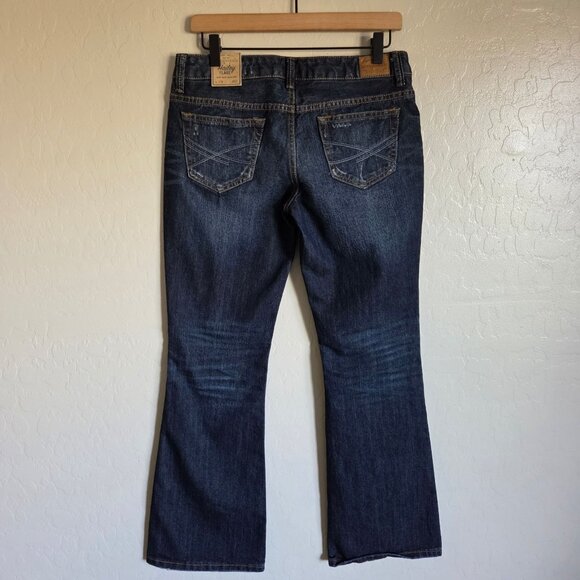 Aeropostale Hailey Low Rise Flare Jean Slim Fit Blue Size Womens 7/8 Regular NEW - Picture 5 of 11